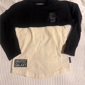 Disney Black and Cream Star Wars Long Sleeve Tee